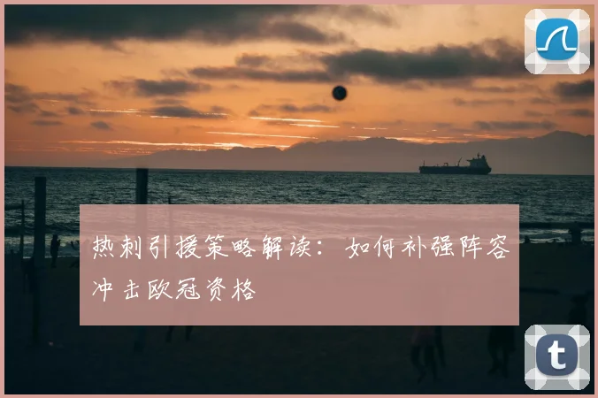 热刺引援策略解读:如何补强阵容冲击欧冠资格