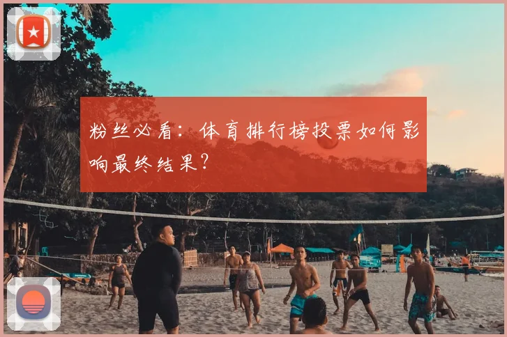 粉丝必看：体育排行榜投票如何影响最终结果？